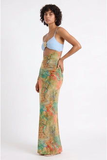 Aurelia Dames Co-ord Set – Cut-out Haltertop & High Waist Maxi Rok