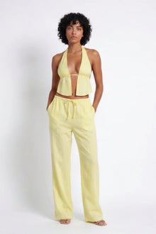 Aurélie Dames Co-ord Set – Halter Crop Top & Wijde Broek