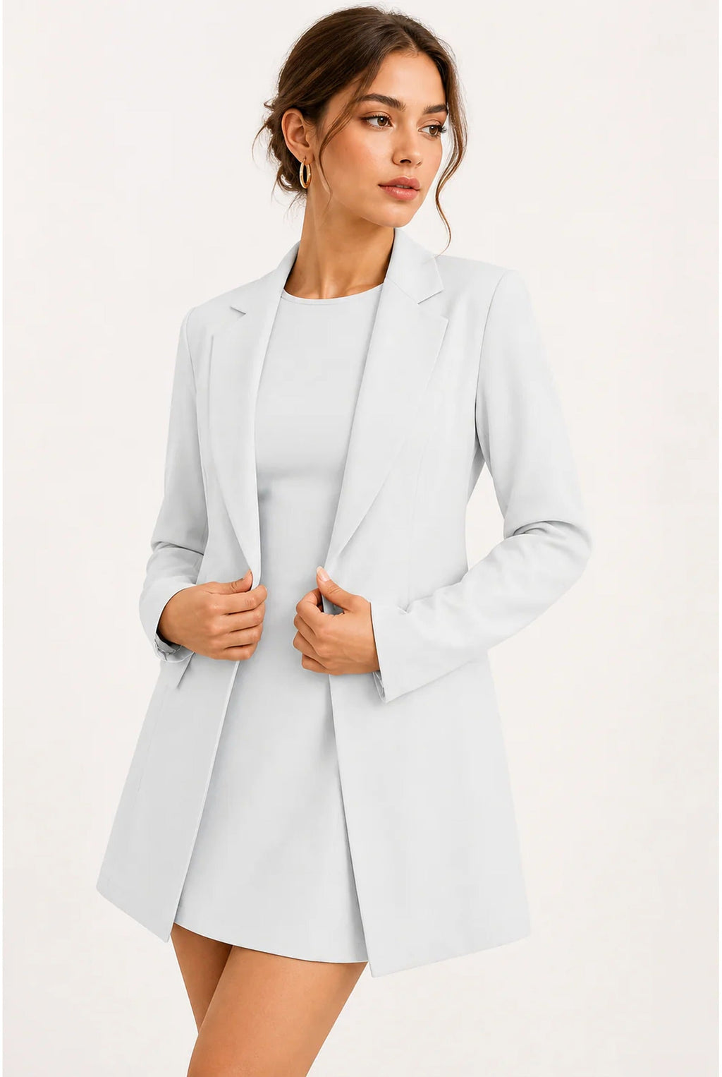 Claire Dames Co-ord Set – Blazer met Reverskraag & Mini Jurk