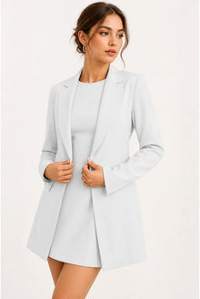 Claire Dames Co-ord Set – Blazer met Reverskraag & Mini Jurk