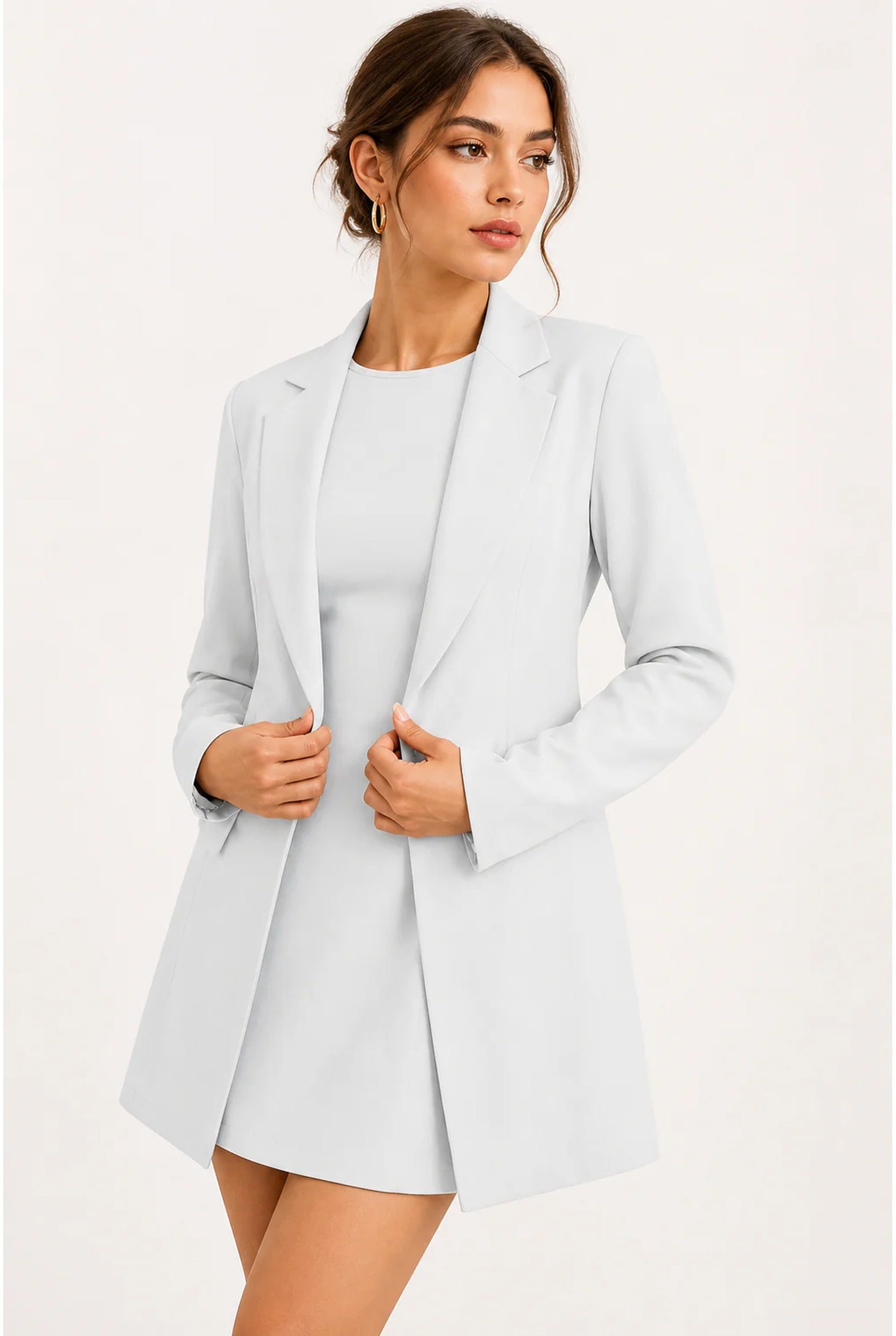 Claire Dames Co-ord Set – Blazer met Reverskraag & Mini Jurk