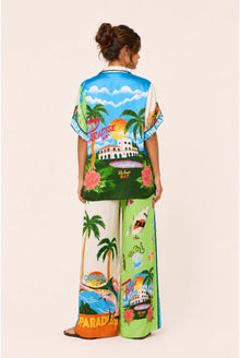 Élisa Dames Co-ord Set – Tropische Print & Wijde Broek