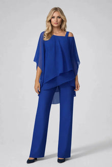 Murielle Dames Co-ord Set – Chiffon Overlay Top & Wijde Broek